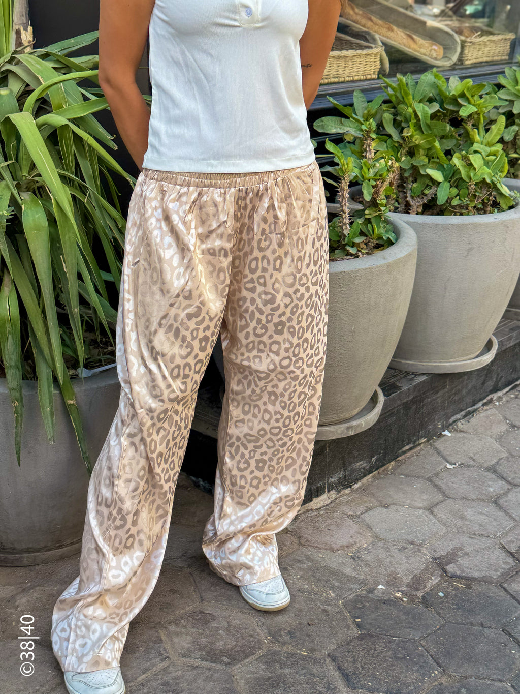 Leopard pattern pants