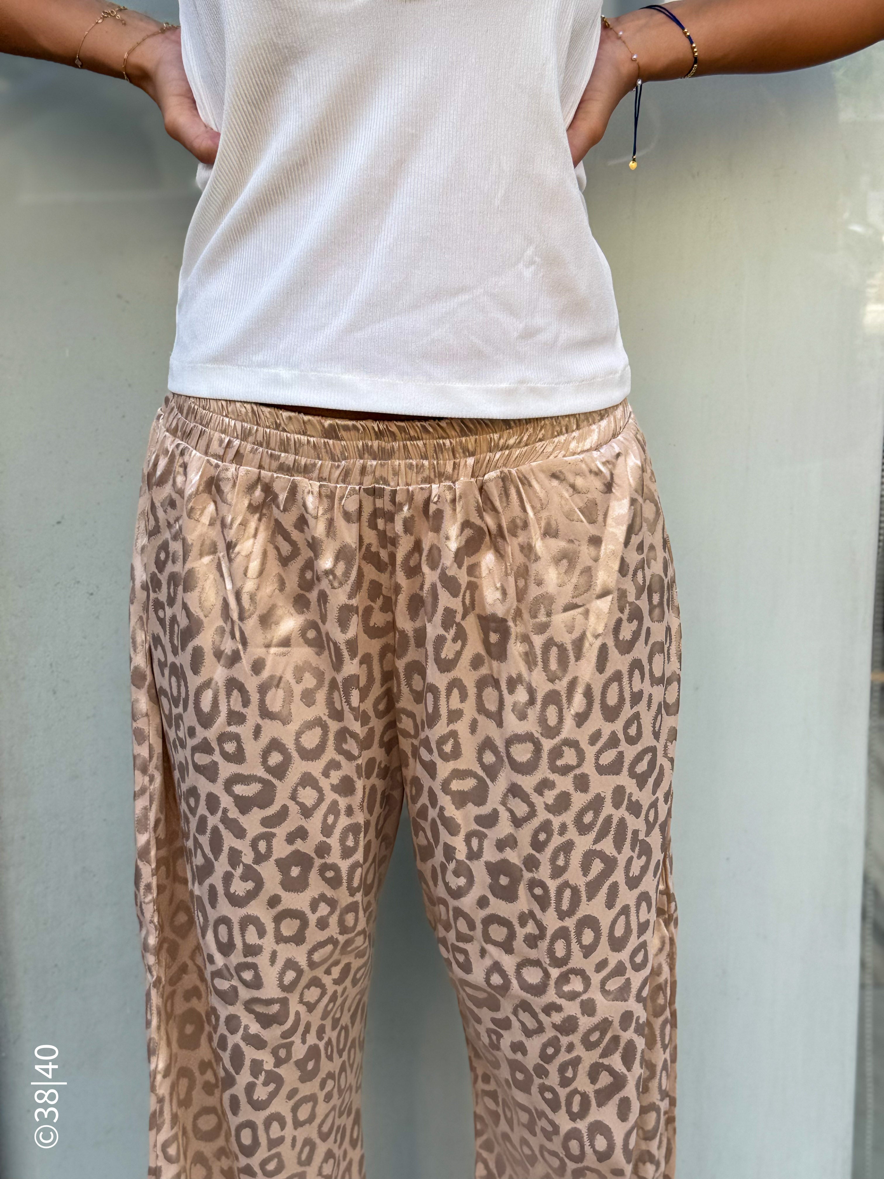 Leopard pattern pants