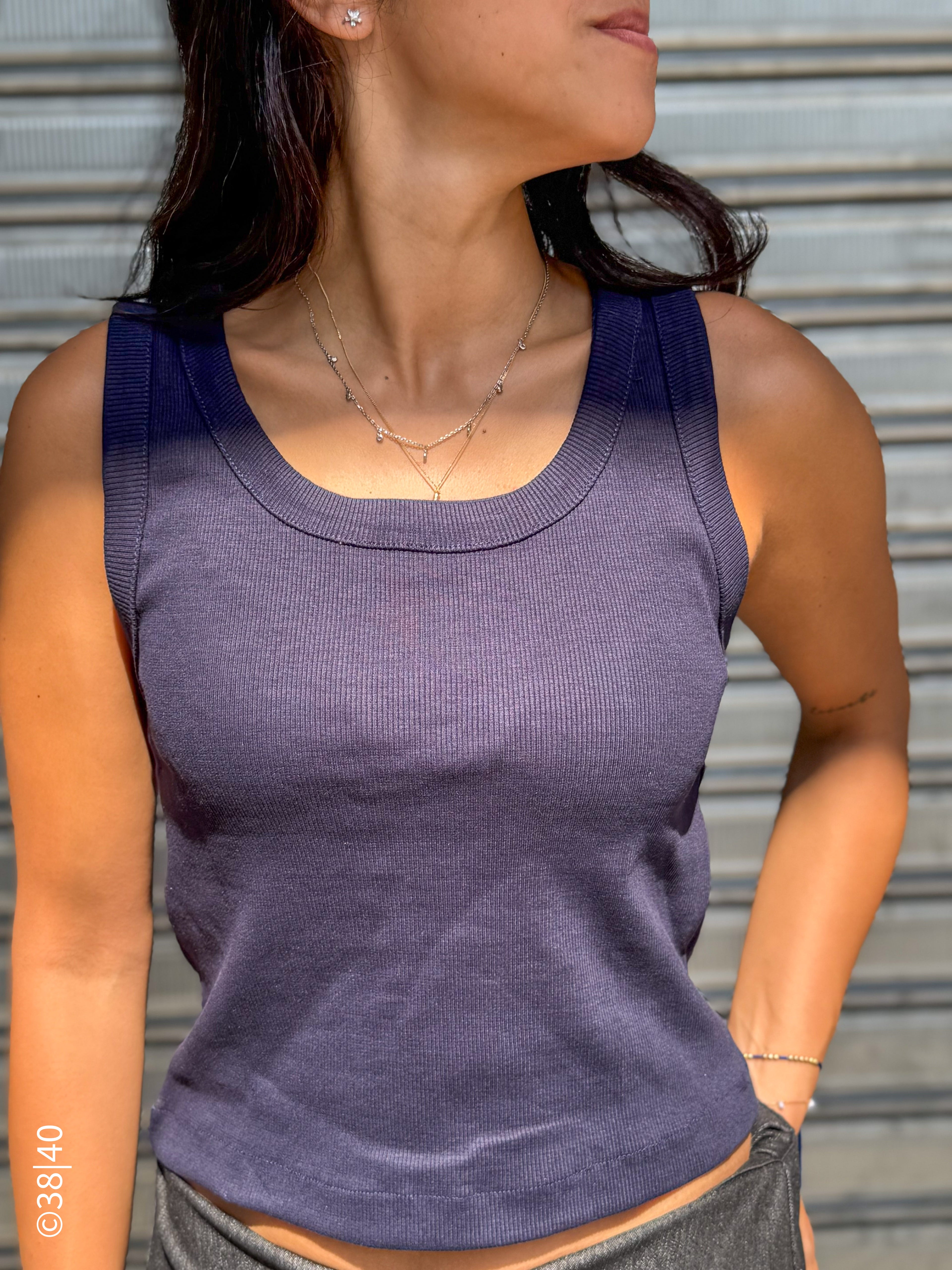 Tank Top - Navy Blue