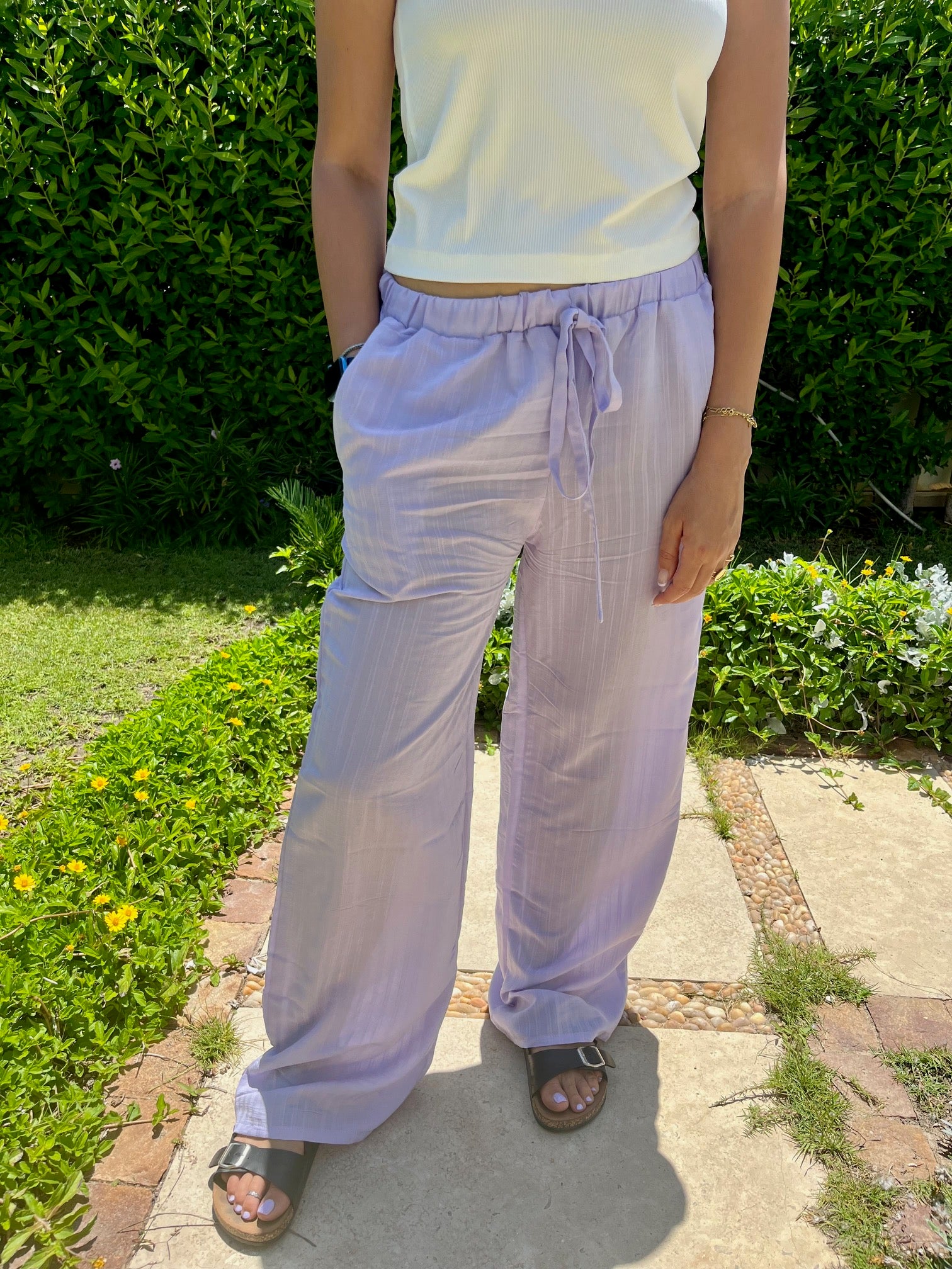 Lightweight Linen -blend Pants 💜🌼