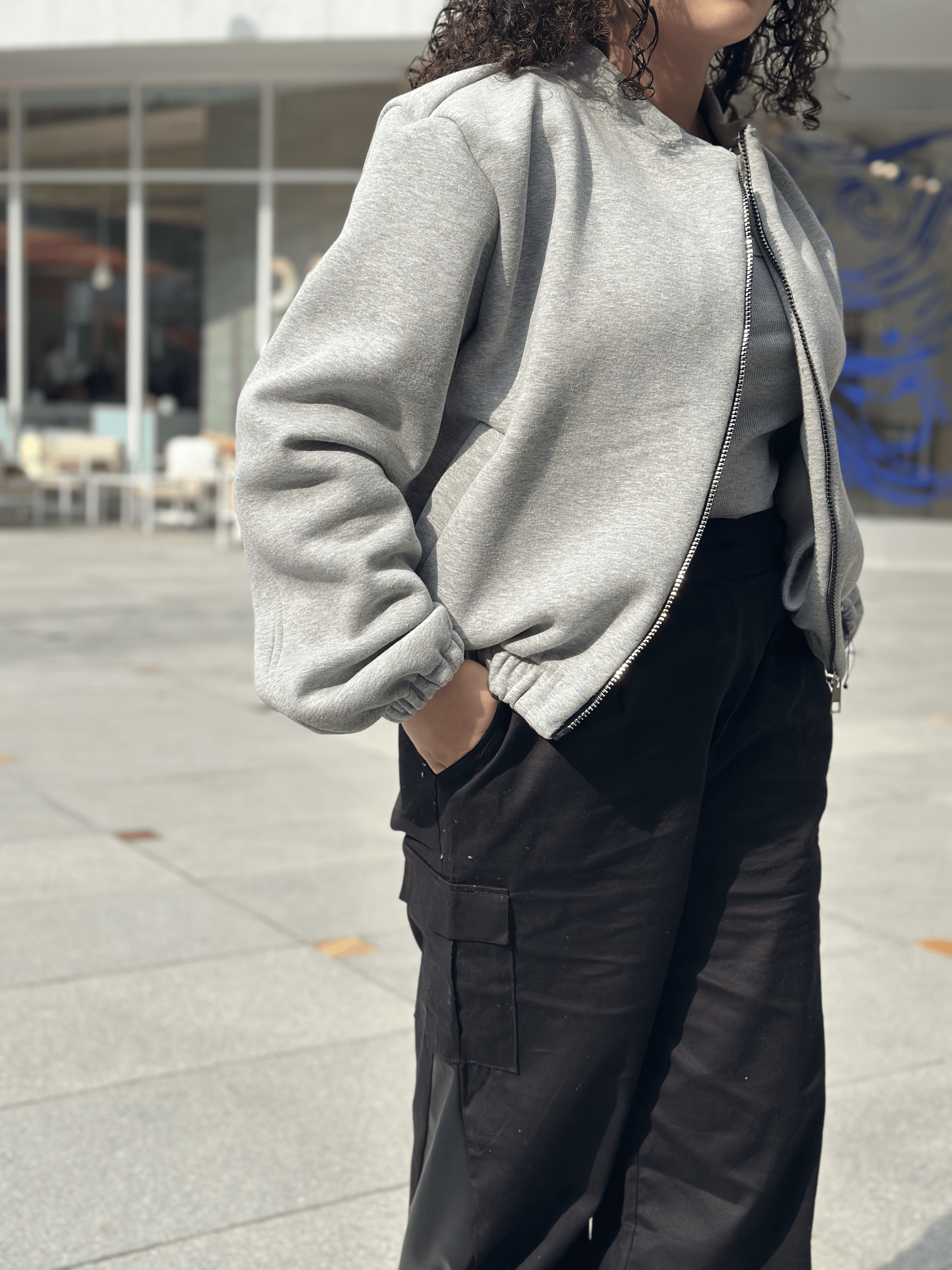 Bomber Jacket - Gray