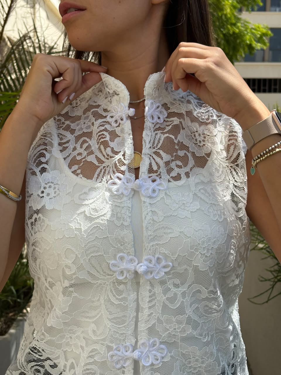 The Lace Statement Blouse